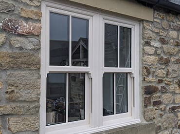Cream Sliding Sash Windows
